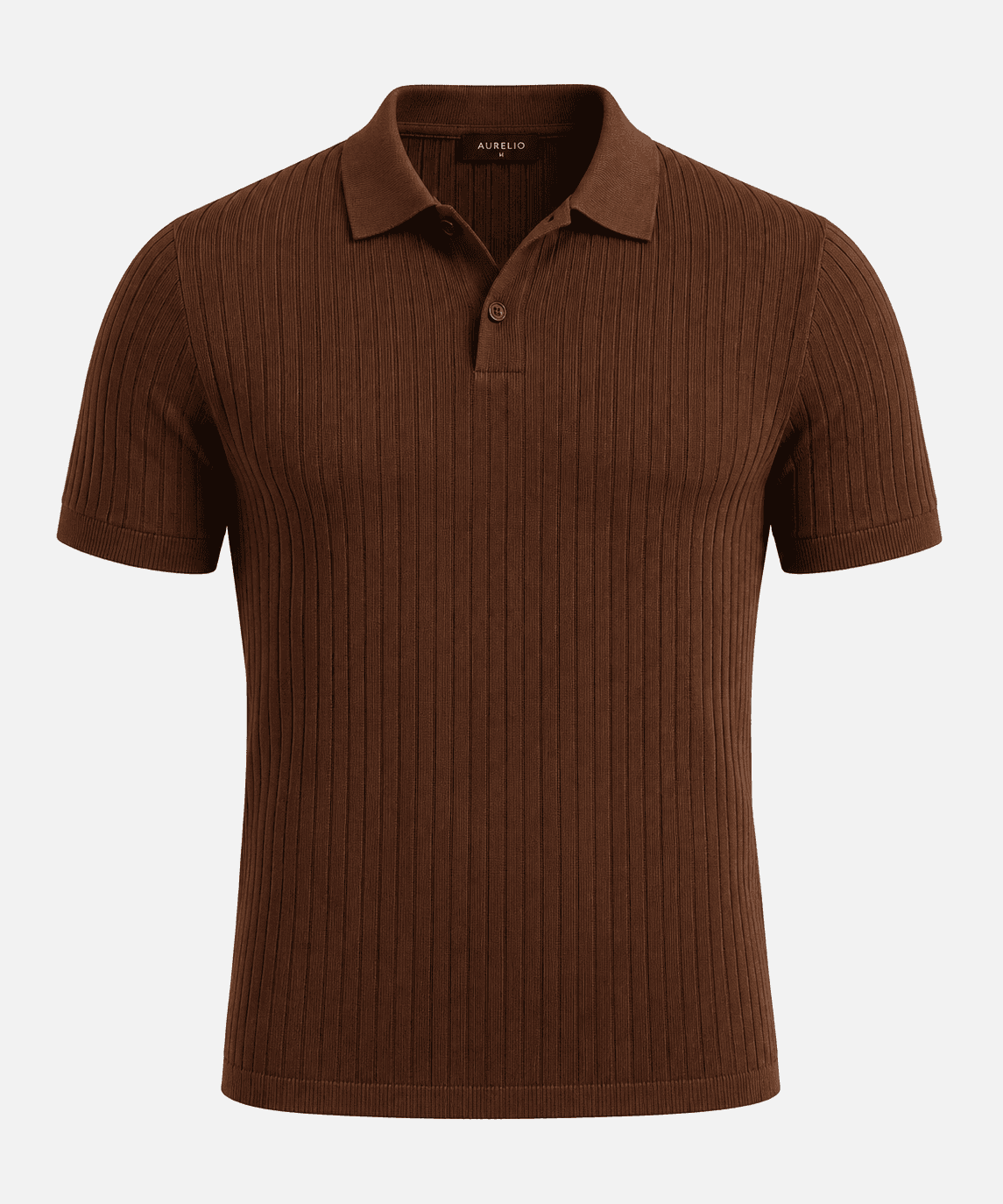Brown t-shirt, flat catalogue shot